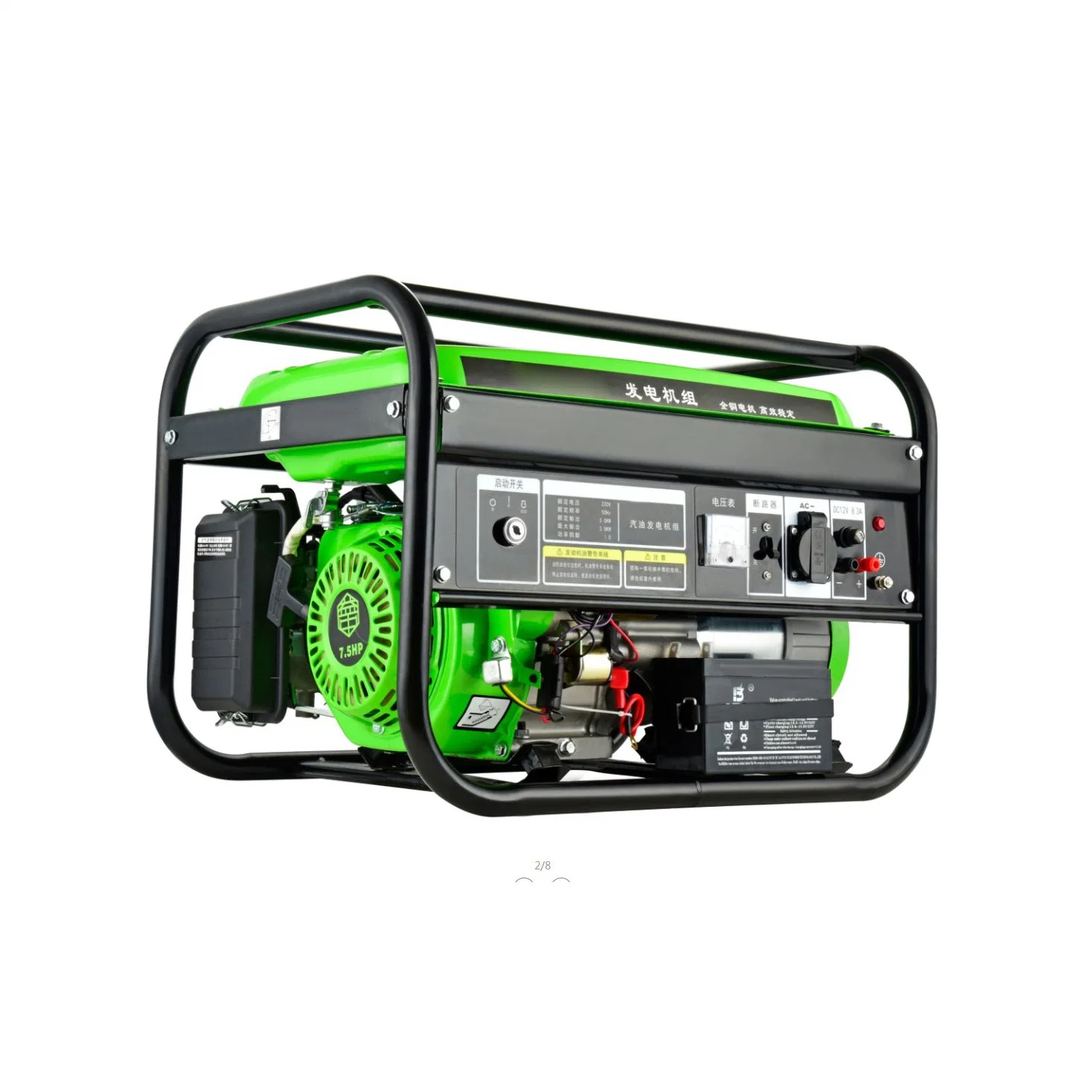 3kw Natural Gas Gasoline Generator Tri-Fuel 4 Stroke Portable Single Phase Generator