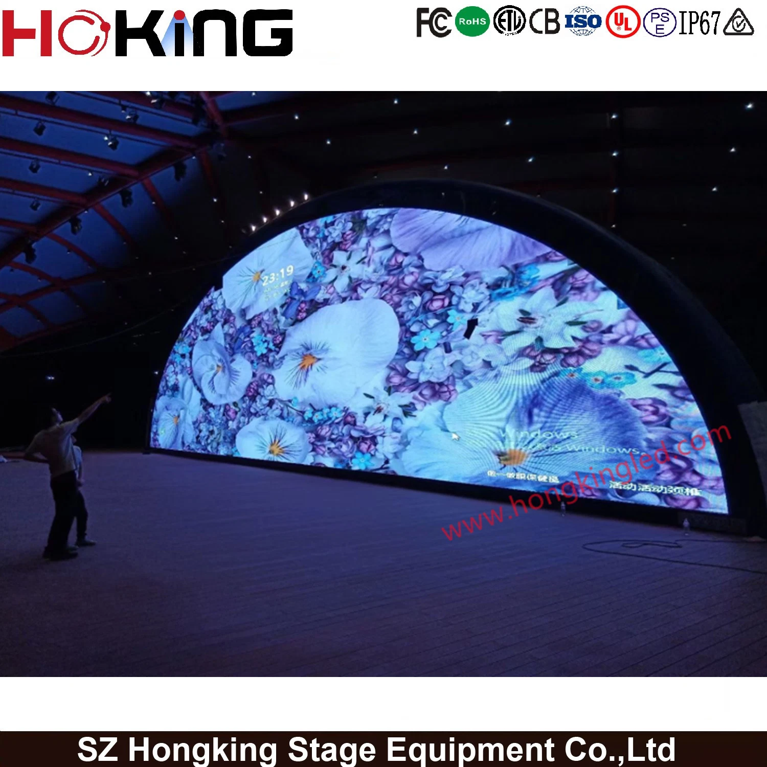 Hotel Equipment Indoor P5 for Far View Distance LED Billboard