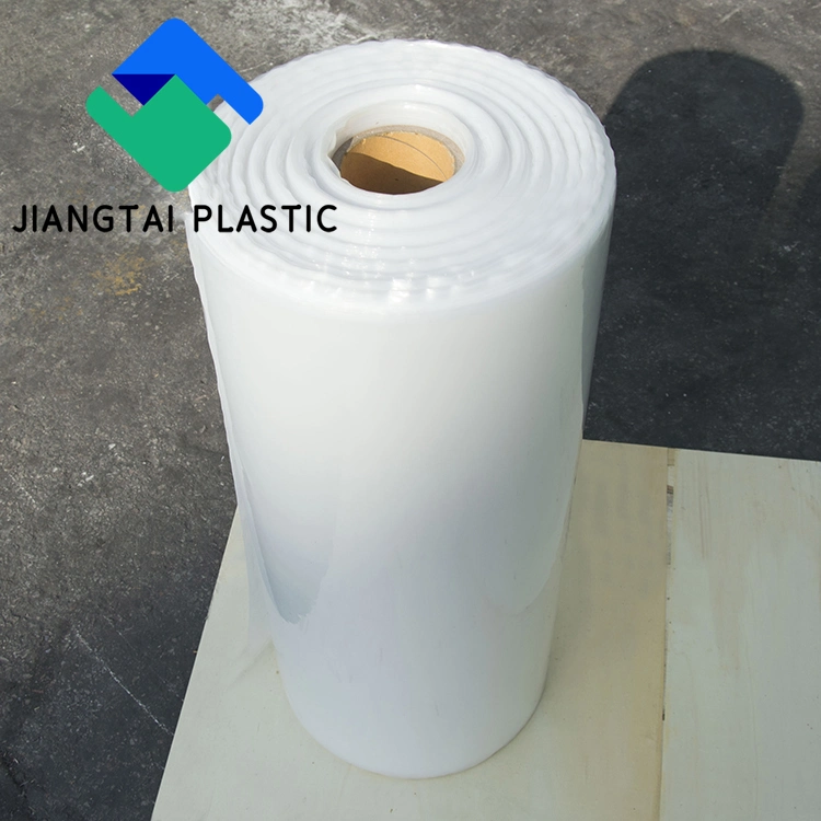 Jiangtai Plastic 200um / 250um White PE Heat Shrink Wrap Film for Boat / Industry / Building / Scaffolding / Pallet / Module 12m X 30m