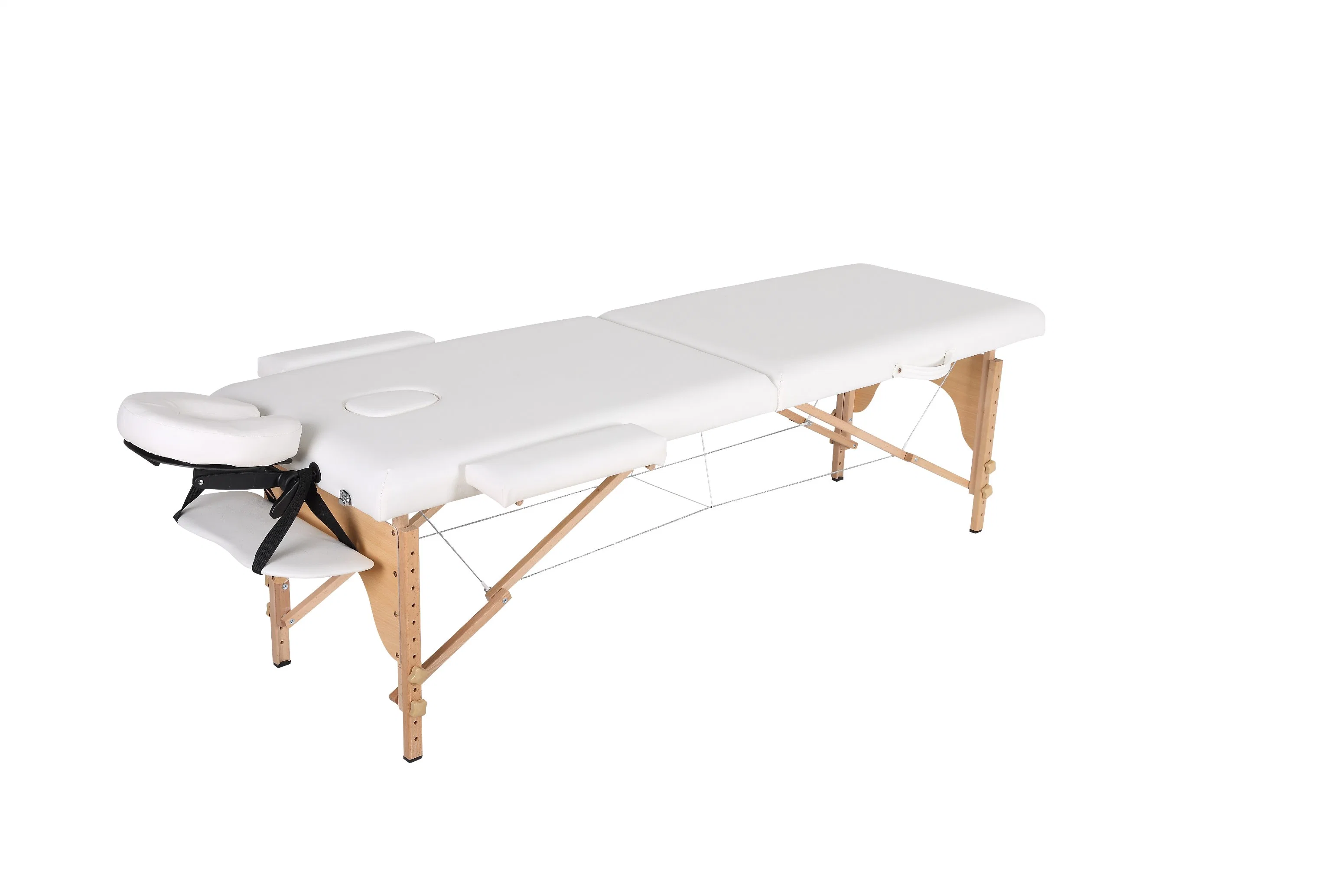 Hospital Furniture Portable Table Wt602 with Wooden Feet for Beauty, Salon