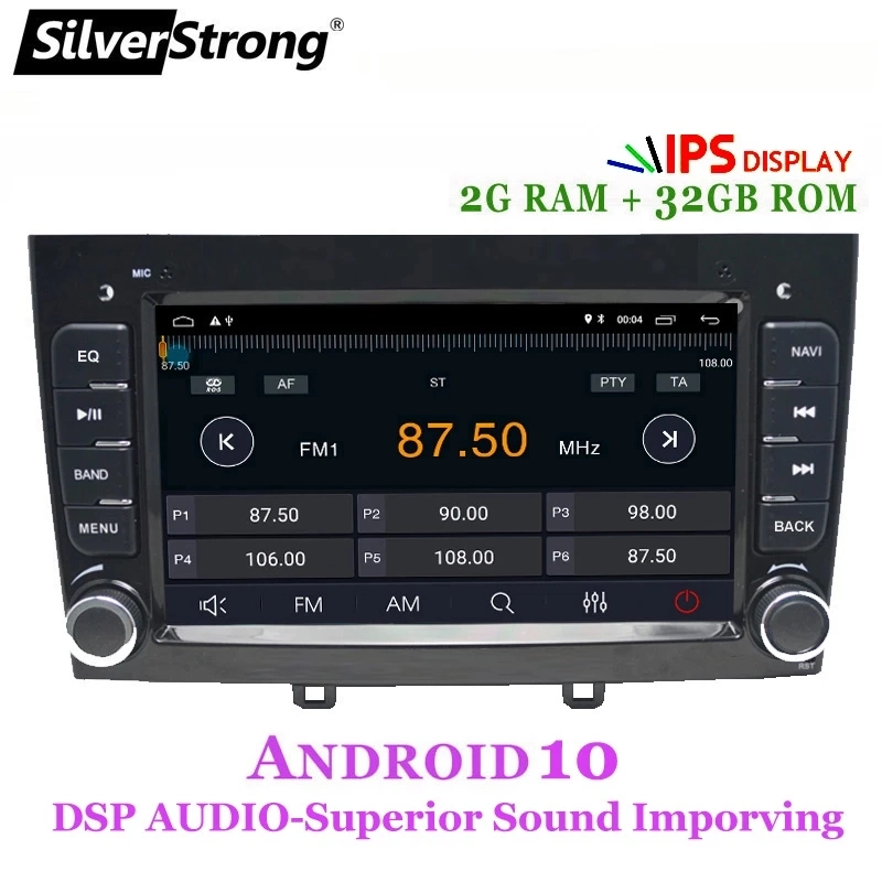 Radio para coche Android 10,0 GPS RDS DSP Multimedia Player para Peugeot 308 2016-2019 2DIN Android Car Player no DVD