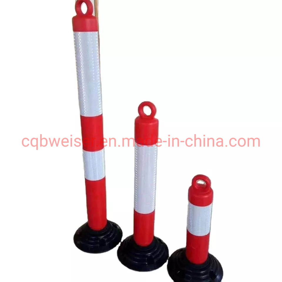 High Flexible PU Warning Post Road Safety Traffic Delineator Post