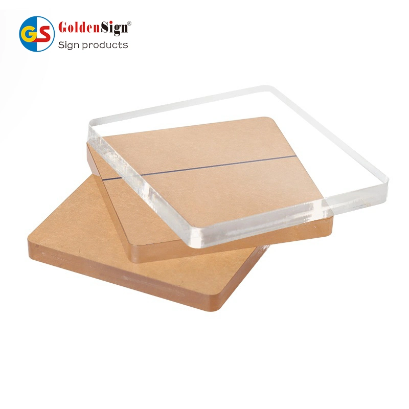 Goldensign 3mm 5mm Clear Transparent Cast and Extruded PMMA Plastic Acrylic Sheet