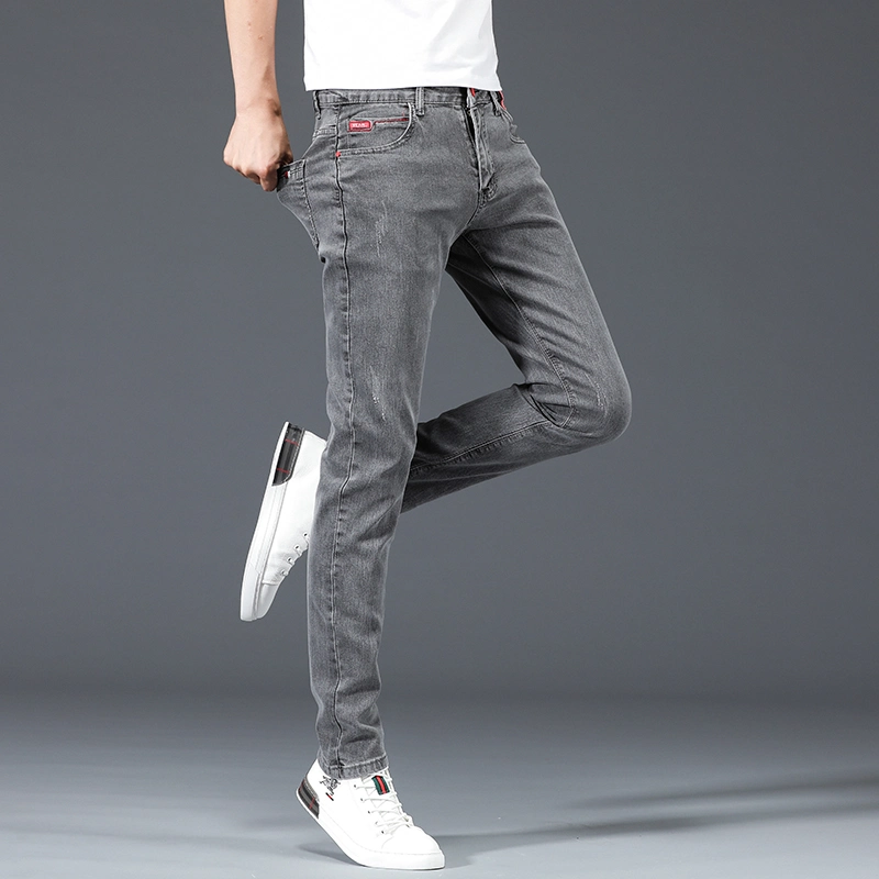 Factory Custom Wholesale/Supplier Made Popular Mens Designer Pants Slim Fit Elastic Punk Style Pencil Pants