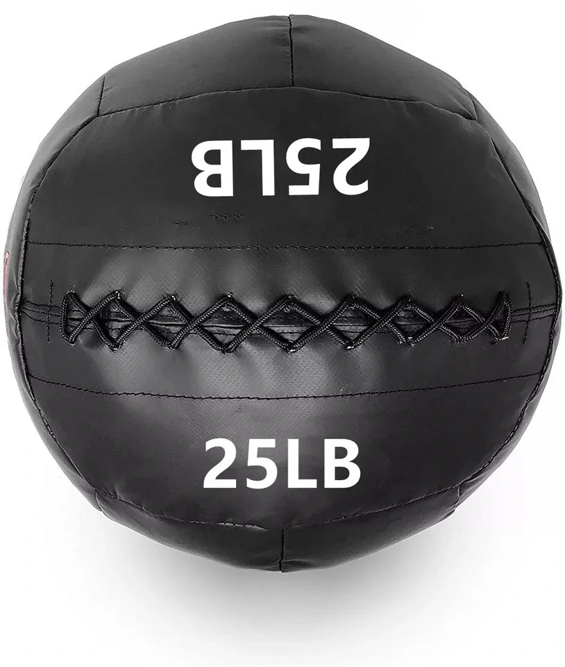 High Tear Resistance PVC Faux Leather Yoga Workout Strength Training Soft Medicine Wall Ball