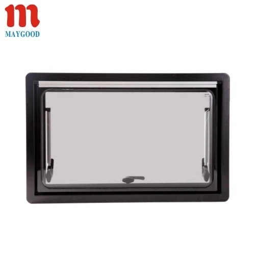 OEM Auto Parts Mg16RW Right Angle Awning Style Aluminum Frame Acrylic Glass Caravan RV Campervan Extrapolation Window 500*500mm