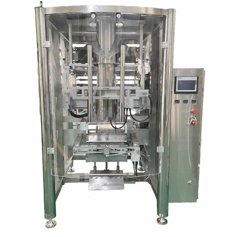 Machine d'emballage automatique verticale VFFS multifonctionnelle pour riz/café/noix/sel/sauce/haricots/graines/sucre/charbon/nourriture pour chien/litière pour chat/pistache