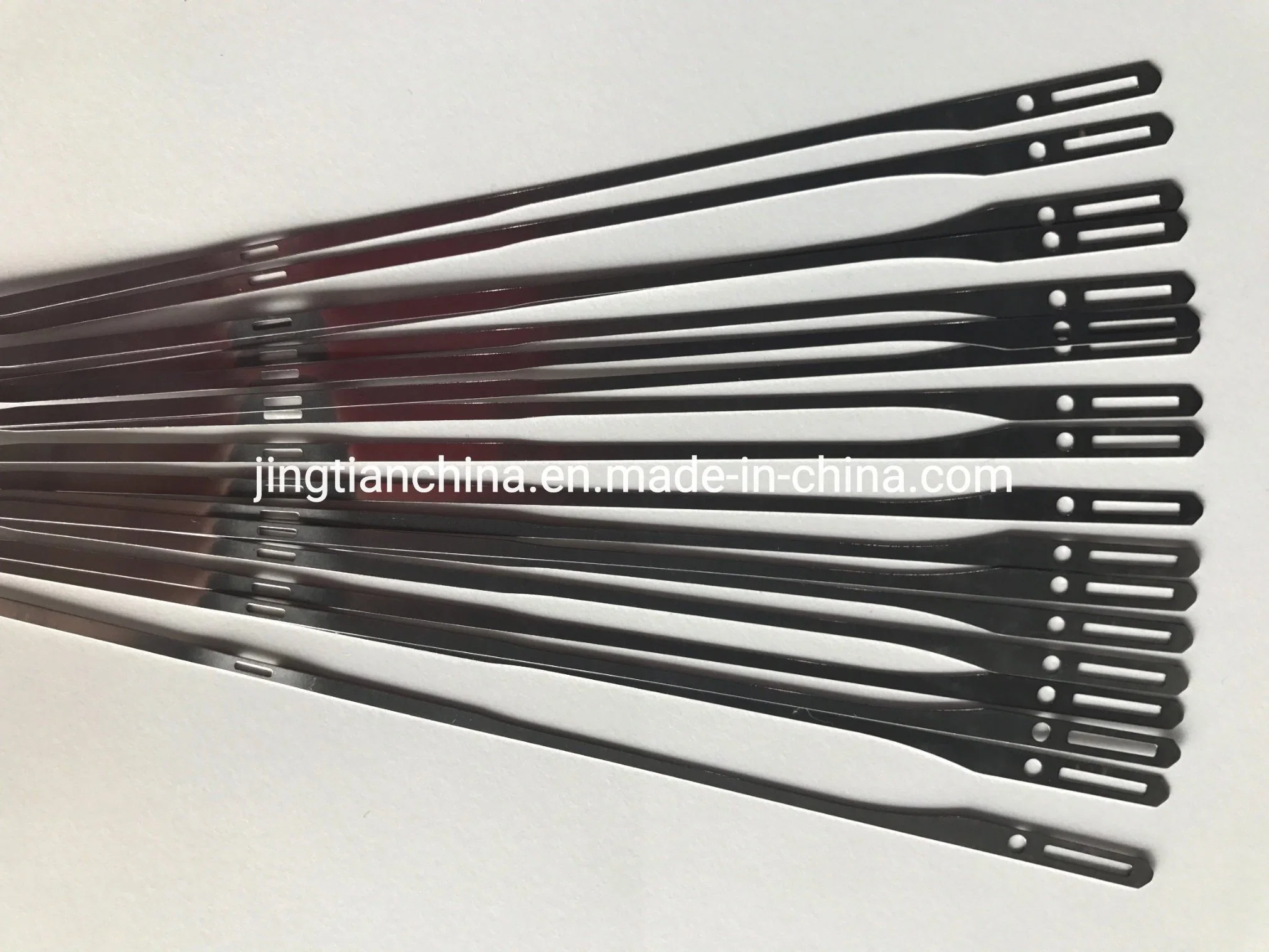 Textile Machine Spare Parts Stainless Steel Heald Wire with Middle Eye for Weaving Loom