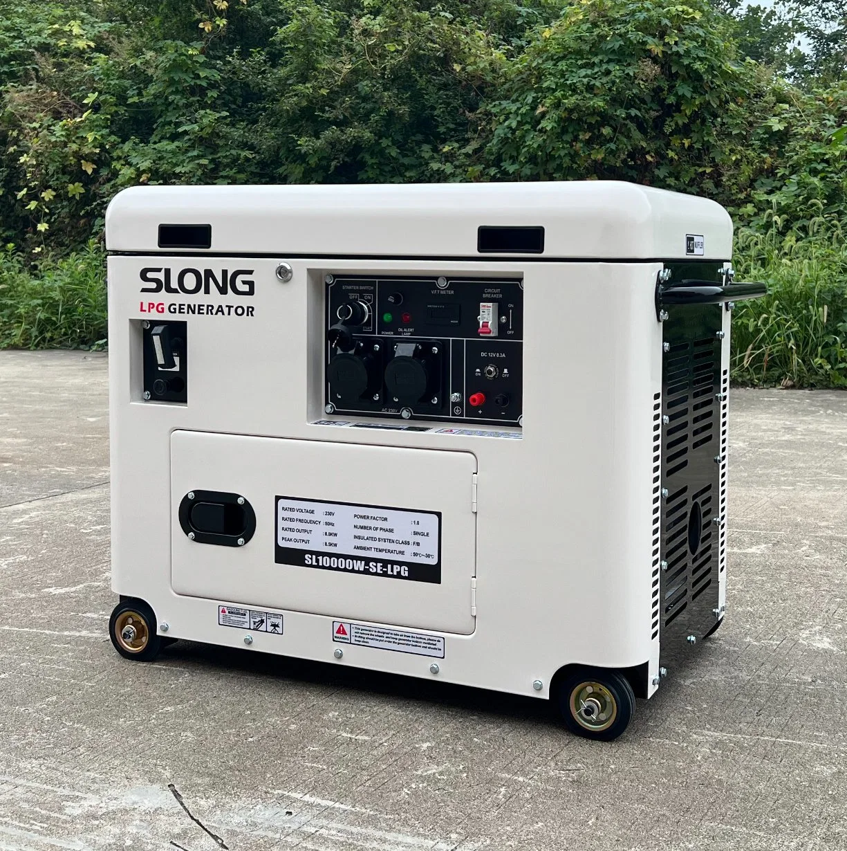 E. Slong Brand Super Silent 7,5kW LPG Gas Power Generator