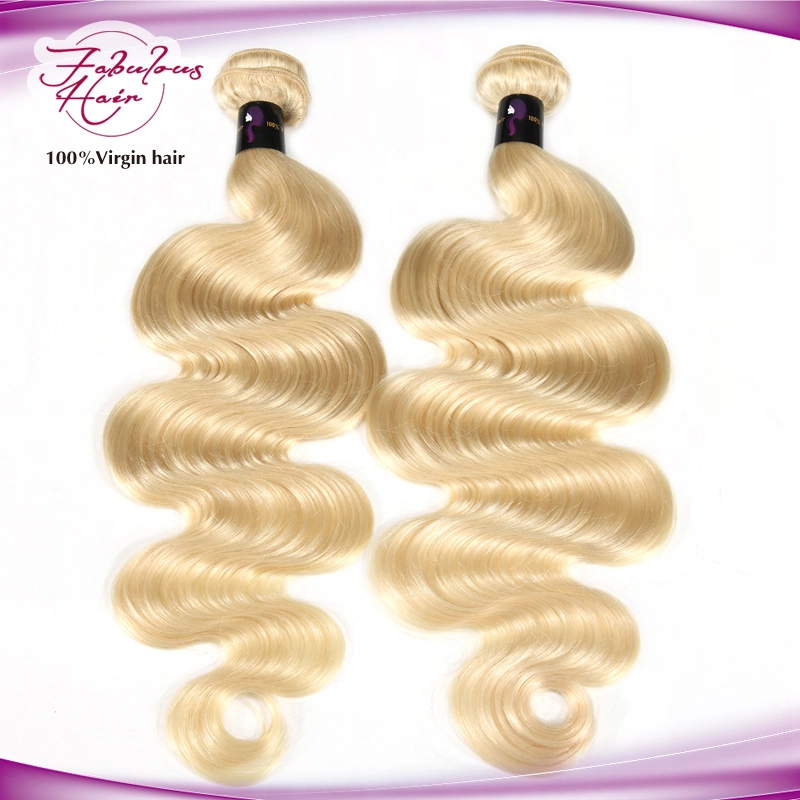 Top Grade Virgin Body Wave Remy Hair Color 613 Loiro Tecido de Cabelo Humano