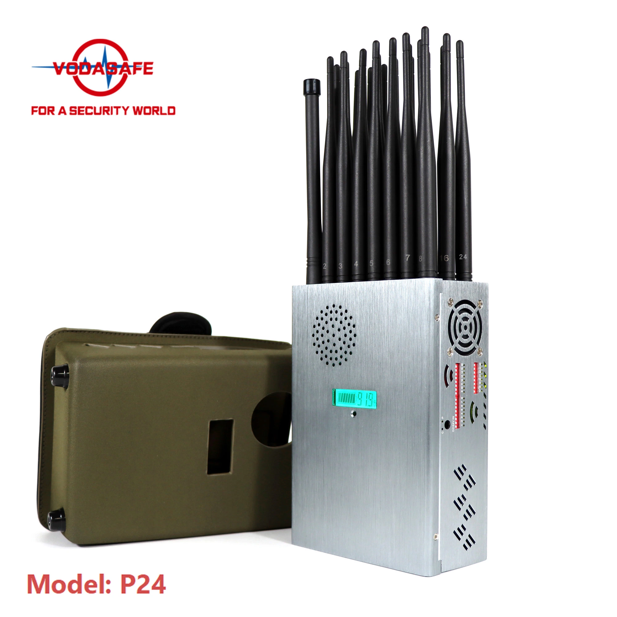 Vodasafe 24 Antenas Bloqueador de Señal para GSM LTE 4G 5G GPS WiFi Lojack Rastreo de Señal GPS Teléfono Móvil