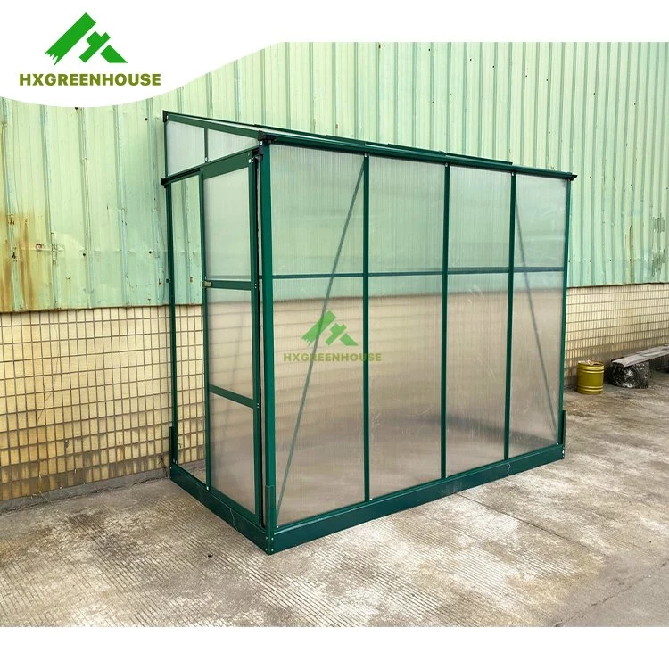 Prefab Foldable Mobile Polycarbonate Garden Mini Greenhouse Hx65128g-1