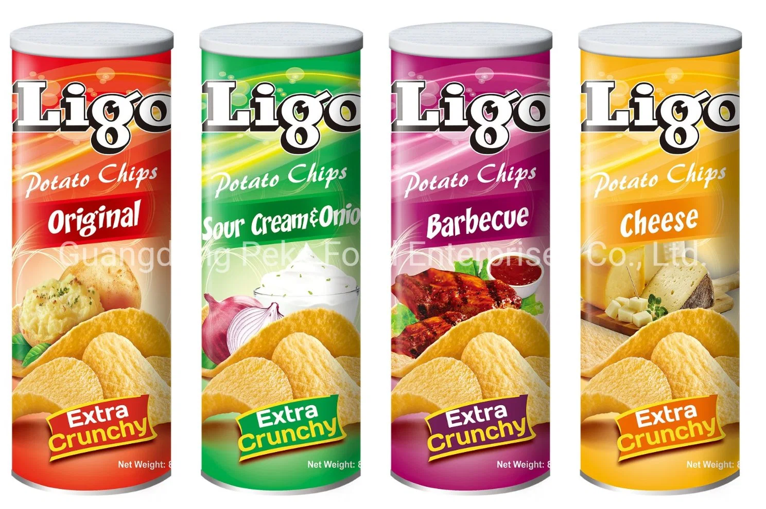 Ligo Brand Potato Chips Canned Food Snacks