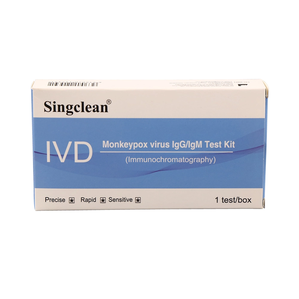 High Performance Singclean Ivd Reagent Rapid Diagnostic Test Monkeypox Virus Lgg/Igm Antibody Test Kit with CE