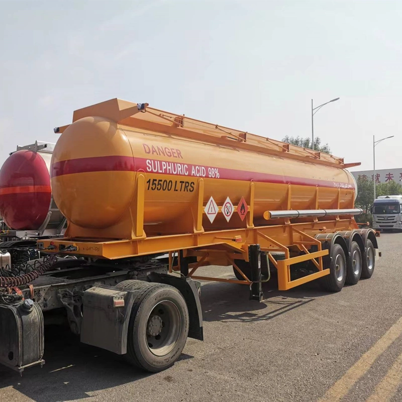 Best Selling New 22000 Liters Steel Acid Tanker Trailer for Sale