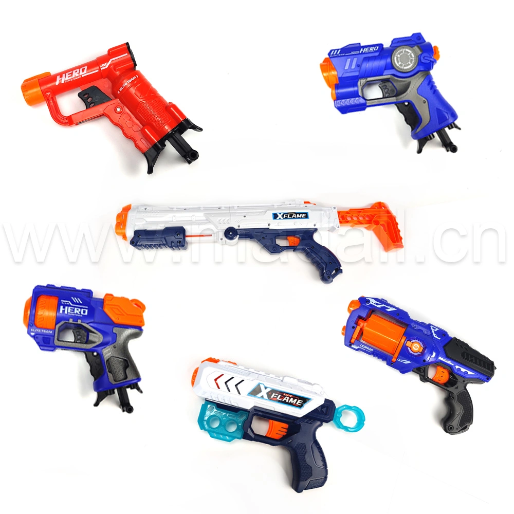 Prix bon marché jouets enfants Jeux d'extérieur plastique mousse Bullet Toy Pistolet à air pistolet à balles souples pour garçons