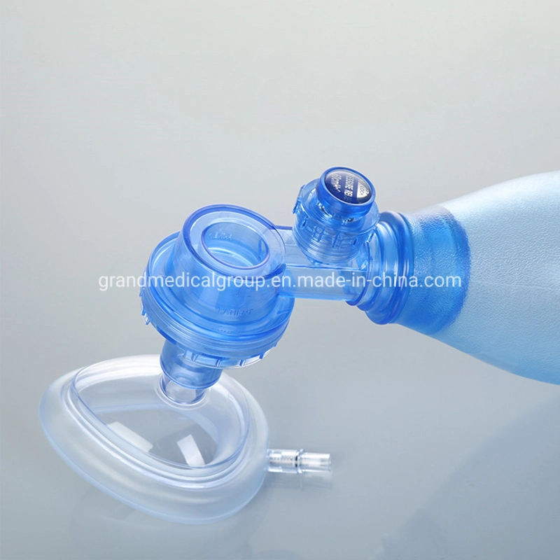 Manual Resuscinator PVC Medical Use Silicone Factory Hot Sale Adult Manual Ambu with Reservoir Bag First-Aid/Devices Ambu Bag Anesthesia