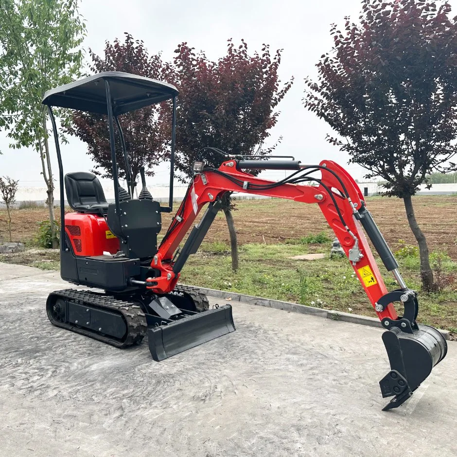 Mini Excavators Bagger Small Excavator with Boom Swing Euro 5 Engine