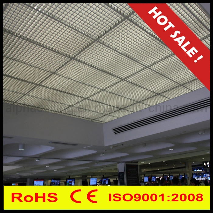 Aluminum Indoor Decorative Suspended T Grid Strip Panel Metal False Cell Ceiling