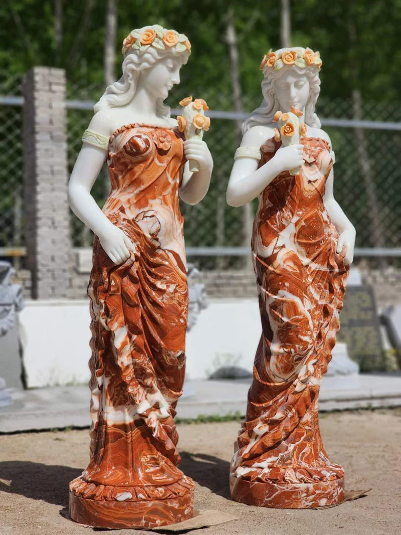 Marmorskulptur Statue geschnitzte Steinschnitzerei für Gartendekoration