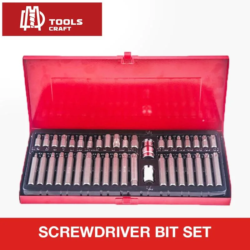 40PCS Screwdriver Bits Set and Socket Hand Tools Set in Plastic Case