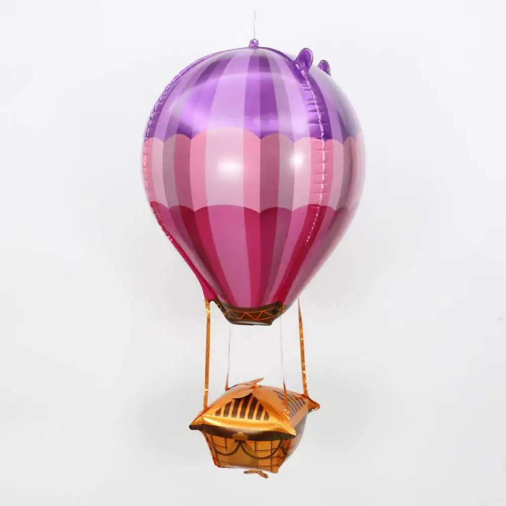 22 pouces 4D'Anniversaire de mariage de montgolfières de parti de la scène de la décoration de l'Hélium tridimensionnelle La Saint Valentin ballon en aluminium