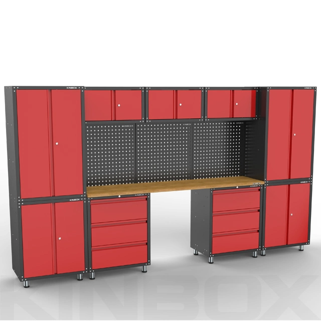 Rouleau Kinbox 13 pièces de mobilier Armoire à outils de stockage de garage des fournisseurs