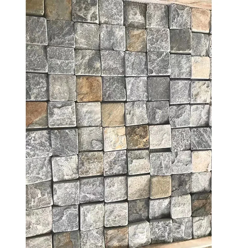 Muti Color Quartzite Culture Stacked Stone and Paving Cobbles Slate Price