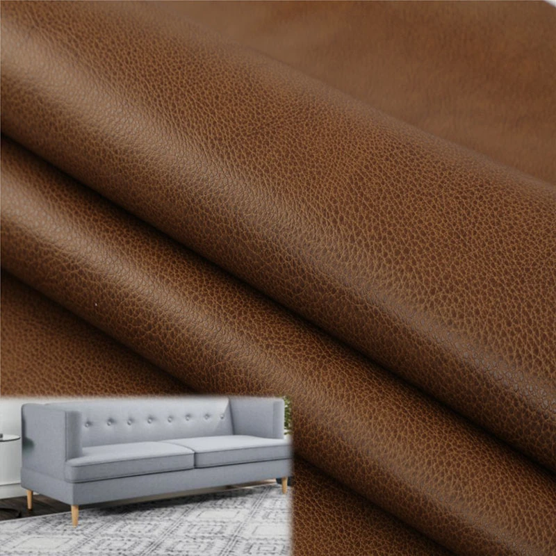 Popular PU PVC sintético cuero para sofá silla Muebles