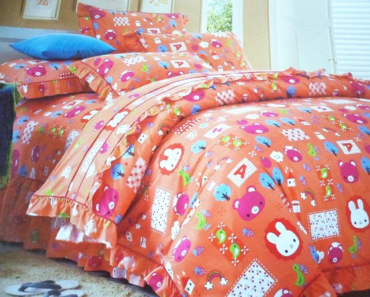 Printing Bedding Sheet Fabric Good Quality Sweet Style