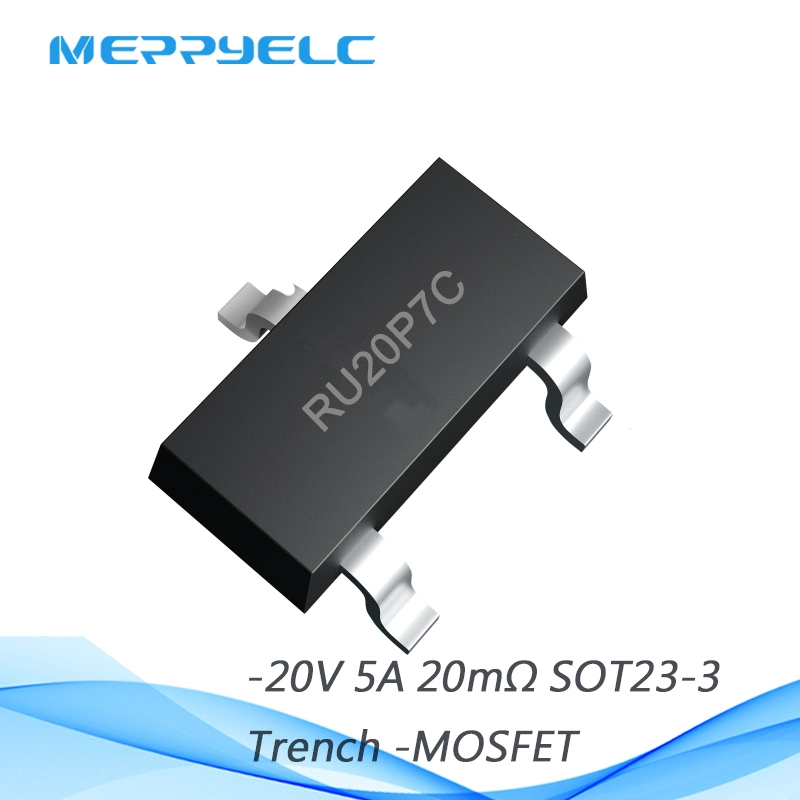 RU20P7C SOT23-3 -20V/-5A  P-Channel Advanced Power MOSFET Semiconductor Diode MOS