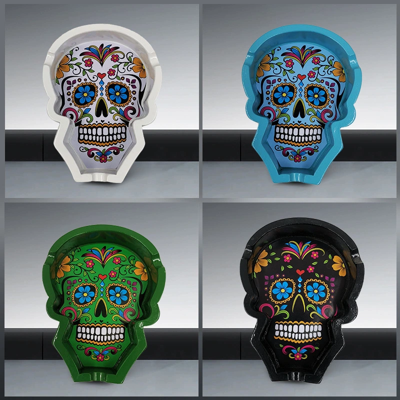 Skull Resin Home Novelty Crafts for Cigarettes Ash Tray Smoking Accessories Gadgets