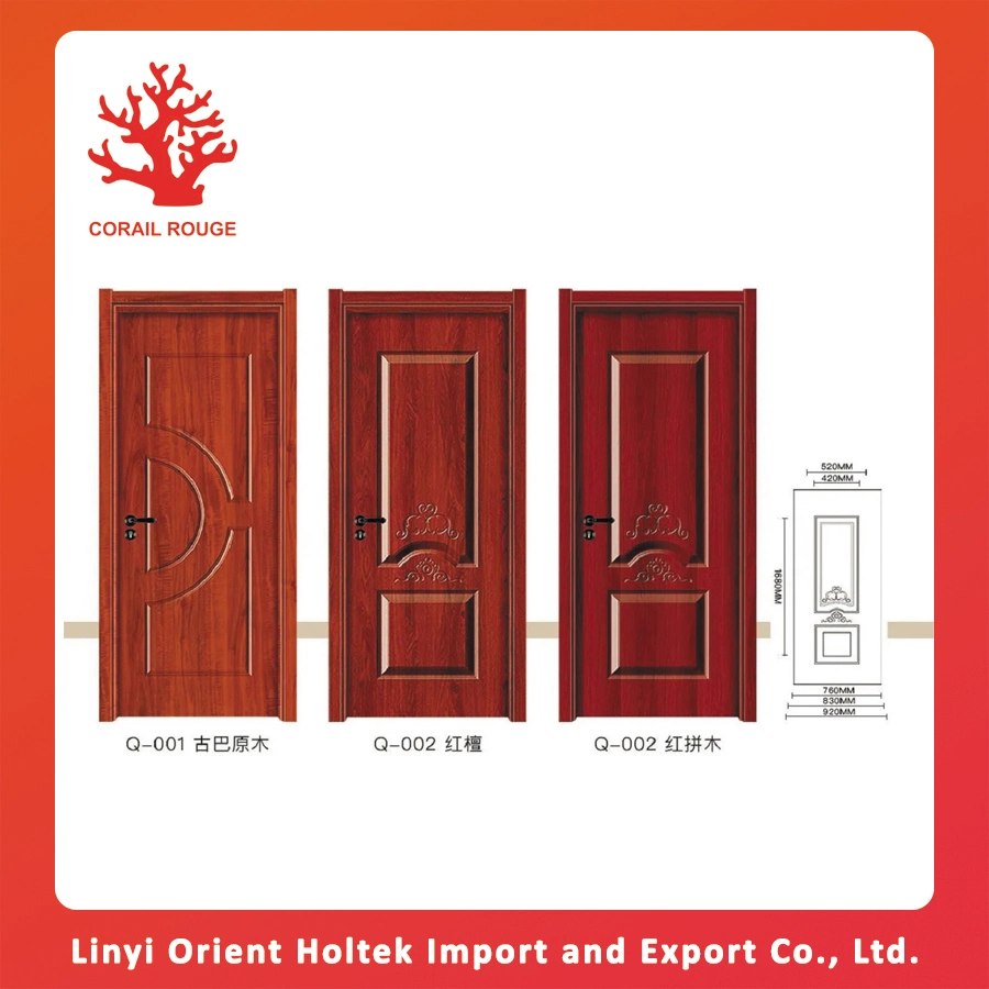 Best Choose Various Colors MDF Smooth Door Skin Wood Veneer Door Skin