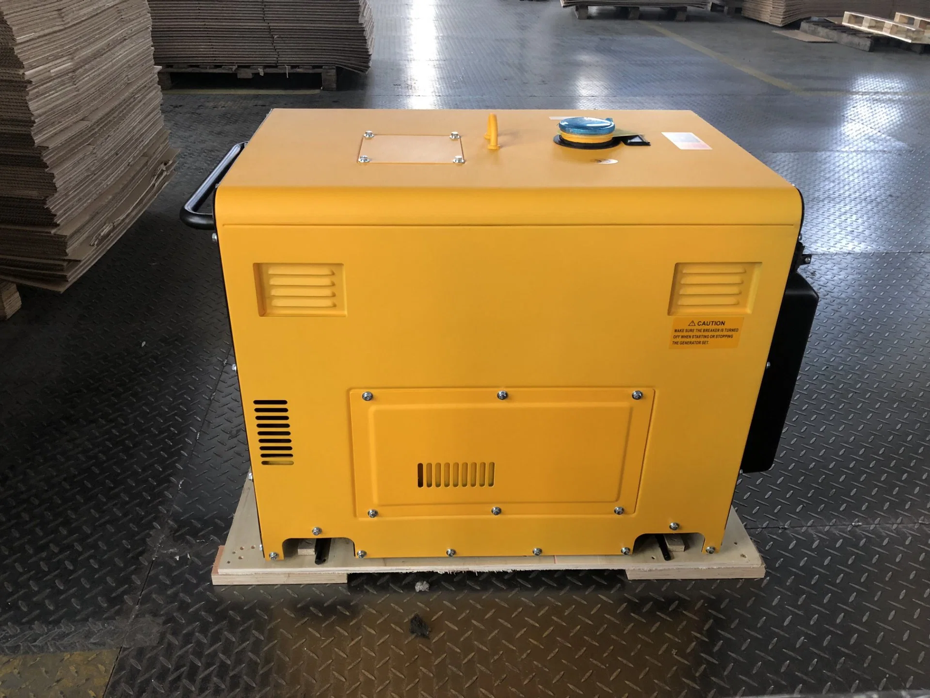 (5KW 5kVA 5000watts) com proteção acústica silenciosa resfriado a ar de arranque eléctrico do Grupo Gerador de Energia Portátil Diesel