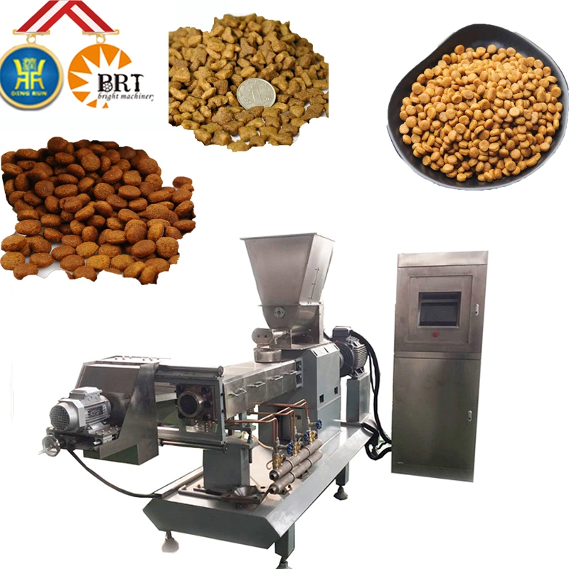 Dry Dog Food Making Extrusion Production Puffed Extruded Pet Pellet Extruder Processing Line