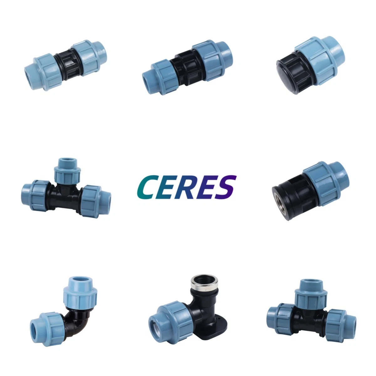 Pn 16 PP Compression Fitting Female Threaded Coupling for HDPE Hose