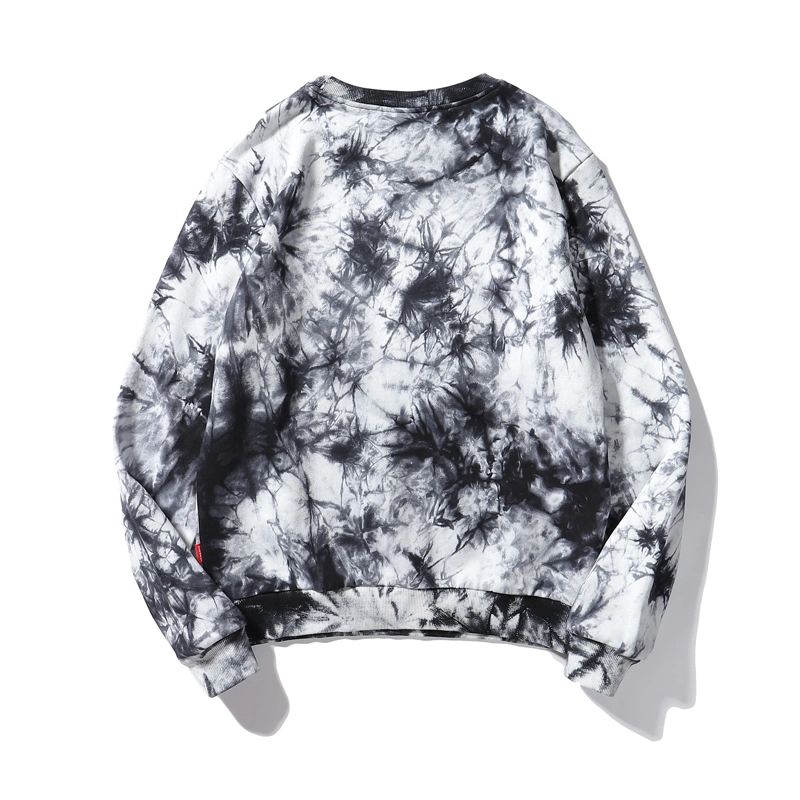 Hiphop Street Wear Pullover Customized Oversize Personalized Elasttane Tie Dye Sweater