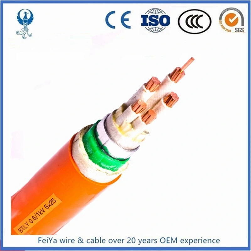 PVC Heating Cable Type 409 Composite Screened Power Cores 3X15 with a Single Extensible Pilot Open-Cut Mine Cable