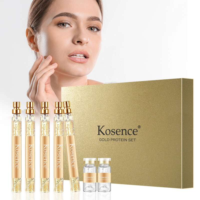 Kosence Korean Soluble Protein Thread and Nano Gold Essence Combination Face Lift Protein Threads to Smoothes Wrinkles