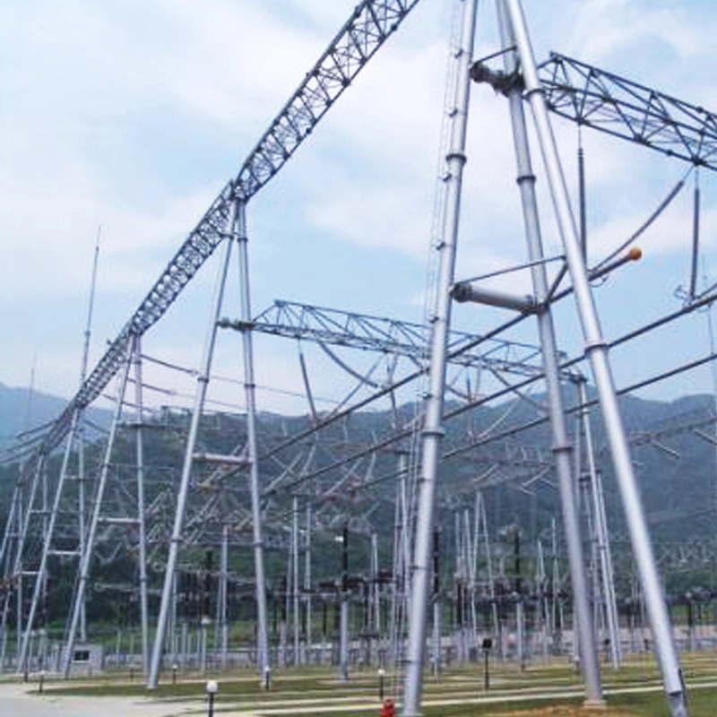 Galvanized Steel Framework Power Transformer Substation Structure