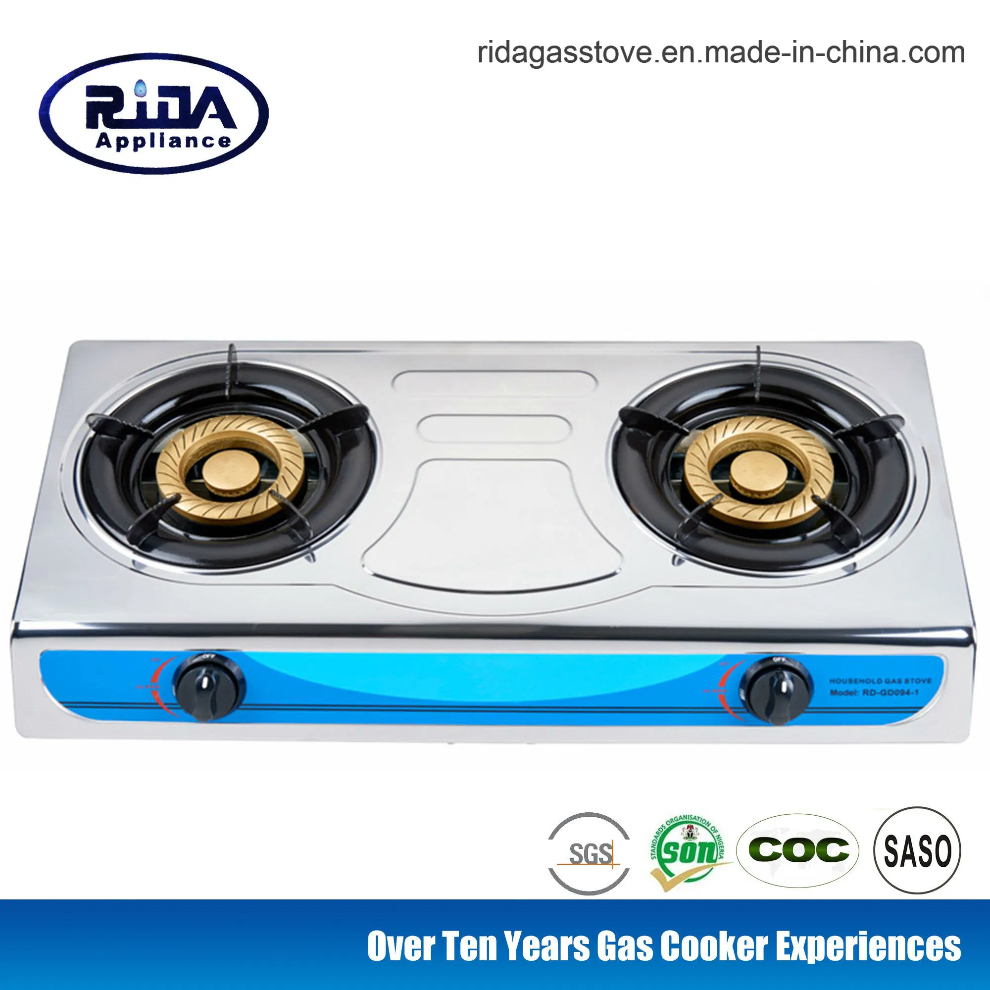 New Model Ss Gas Stove (RD-GD094-3) Stainless Steel Gas Stove