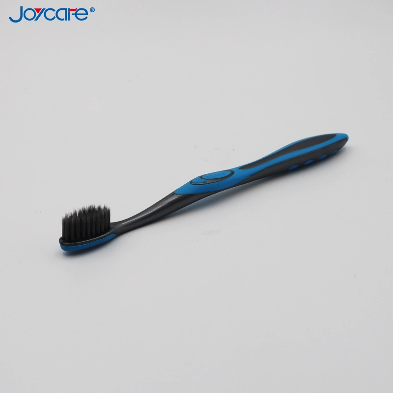 Travel/Household/Hotel Use Soft Charcoal Bristles Rubber Handle Toothbrush