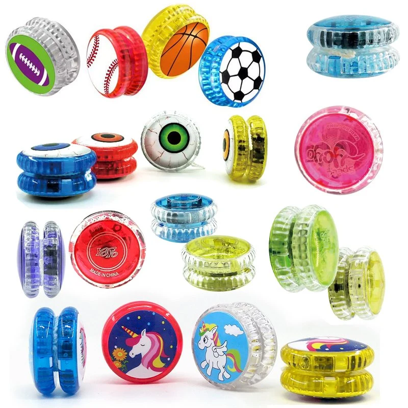 Plastic Hot Sell LED Glow Light up Clutch Yoyo Lighting Ball Flashing Funny Toys Ingredients for Unisex Kids Best Gift Promotional Toys Yoyo Ball