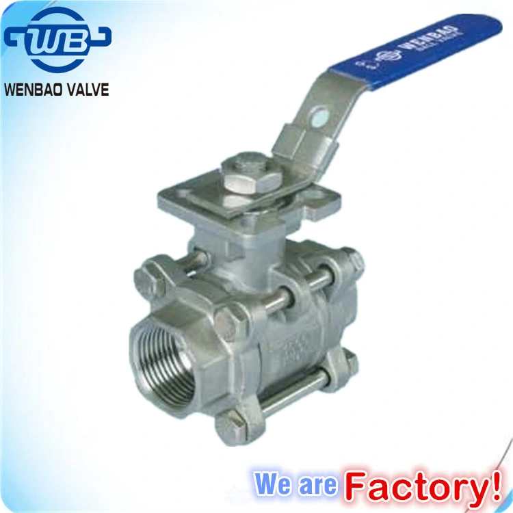 3PC Stainless Steel Quick Installed Butt/Socket Weld Ball Valve (BW)