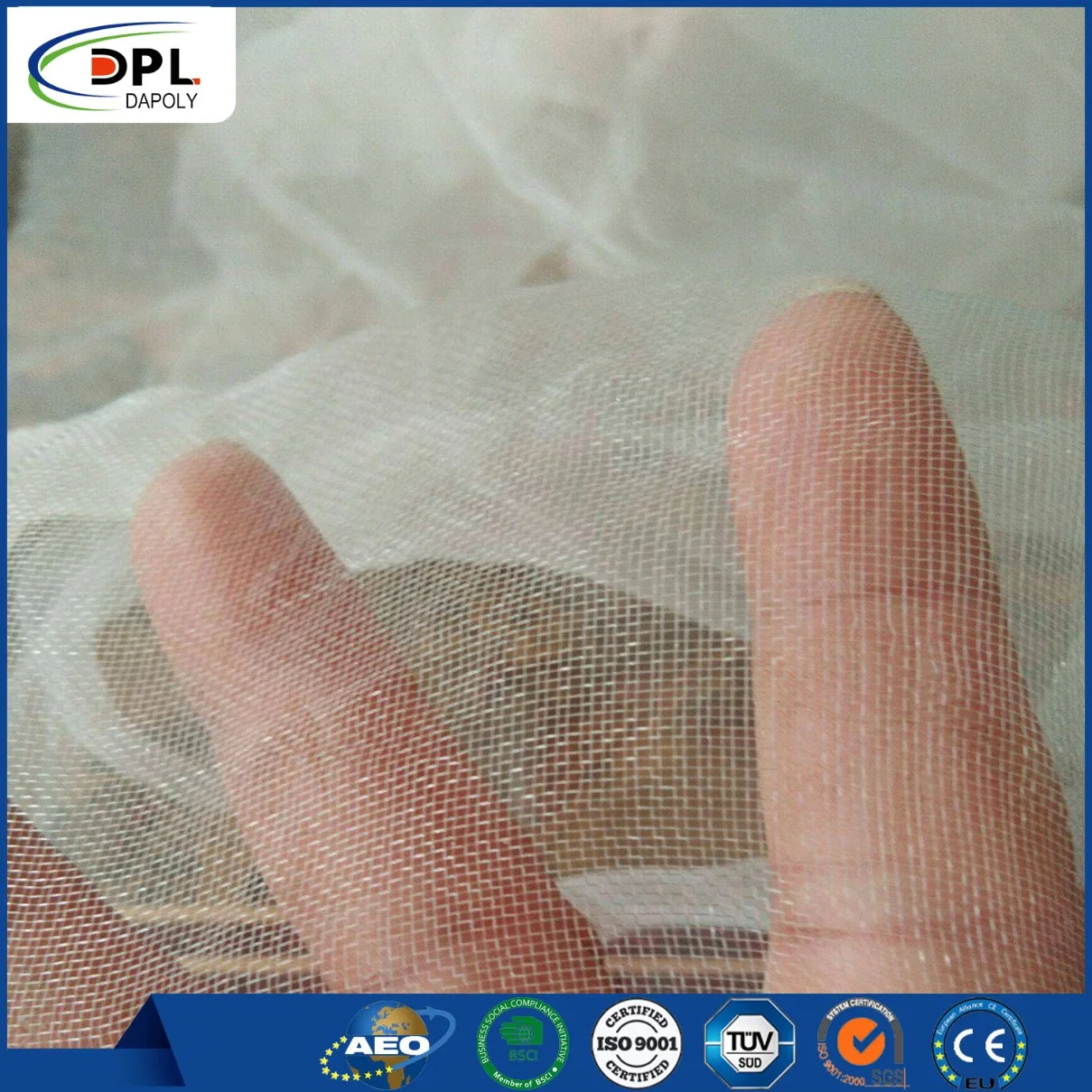 16 24 25 32 40 Polietileno transparente de incandescência Mono anti inseto pulg Mesh Net para a agricultura