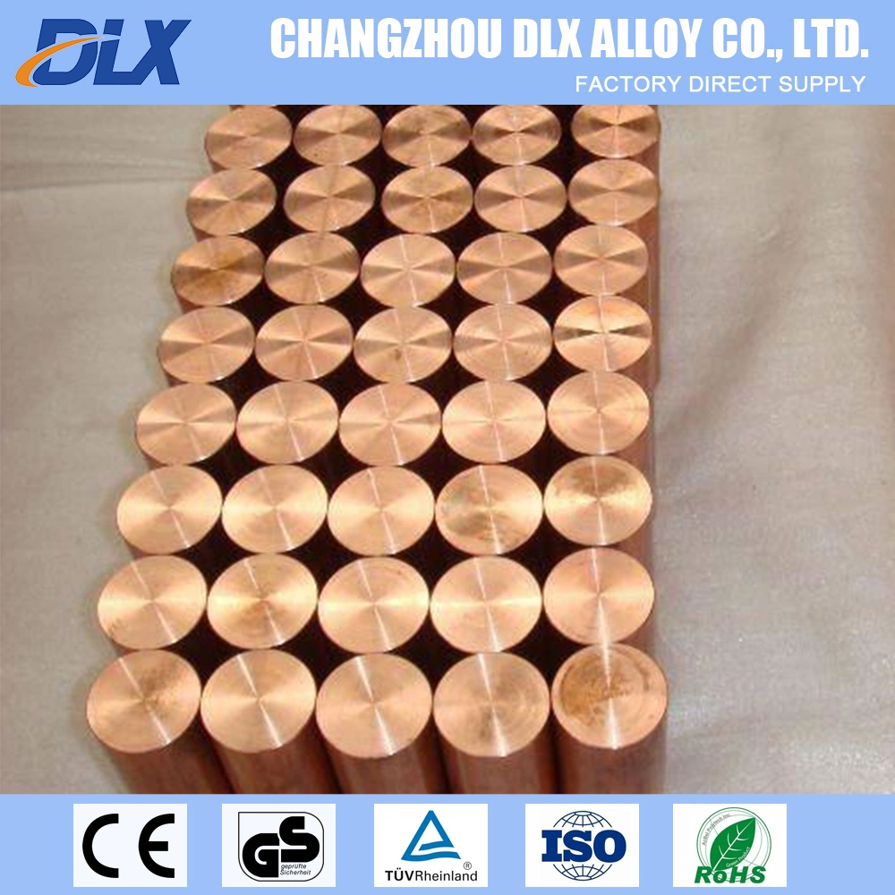 Corrosion Resistance C17300 Round Bar Qbe2pb Copper Beryllium Welding Rod for Switches