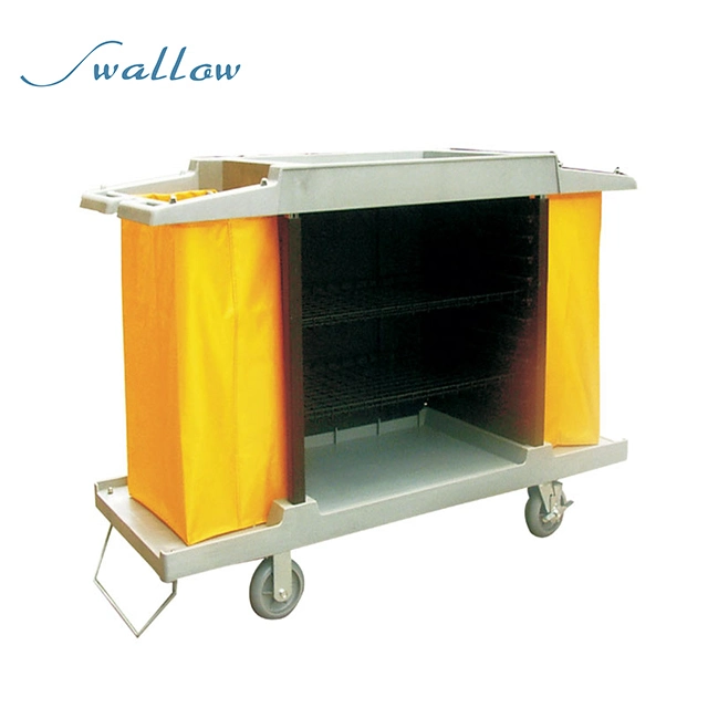 Plastic Linen Janitorial Housekeeping Trolley