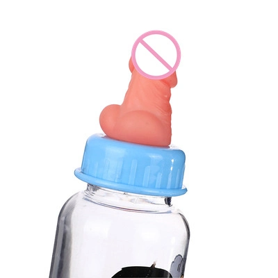 Mayorista/Proveedor de accesorios eróticos Sex Party proveedor de herramientas Estilo forma de pene de silicona de 2 y el culo Botella de agua de forma Sex Toys