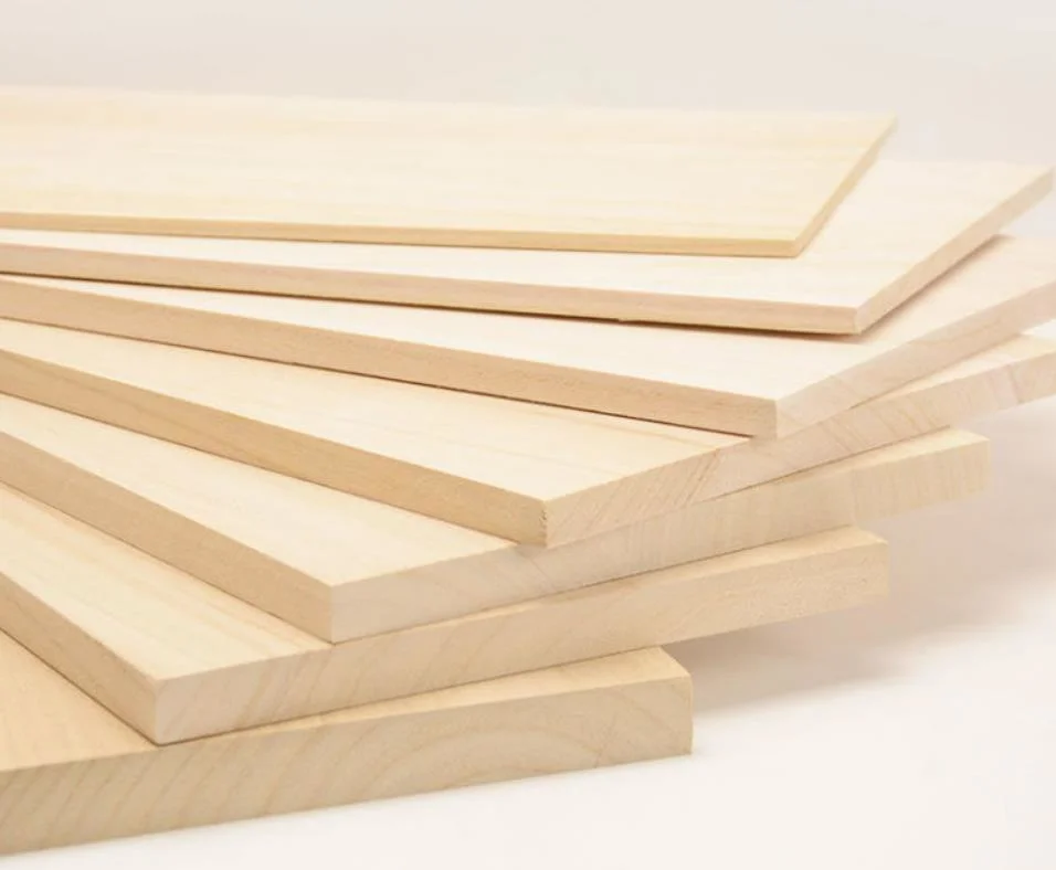 Solid Wood Paulownia Splice Paulownia Board Piece Small Board Handmade DIY Wood Log Material Sheeting