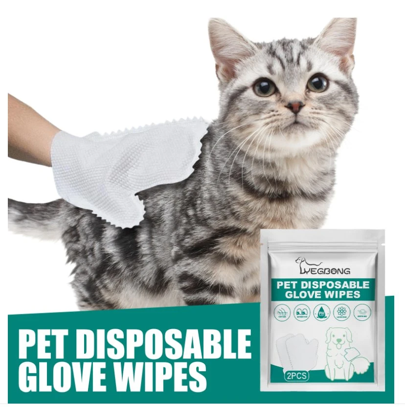 Pet Shower Free Gloves Cleaning, Hair Removal, Hair Removal, Wet Wipes Cleaning, Hair Removal, Cat Non-Woven Gloves